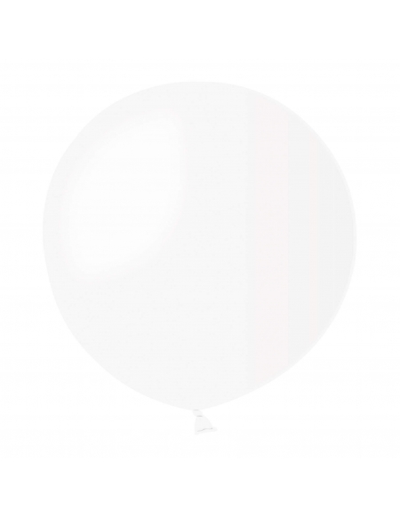 Globos Latex Esfericos 100cm Pastel Blanco PL01