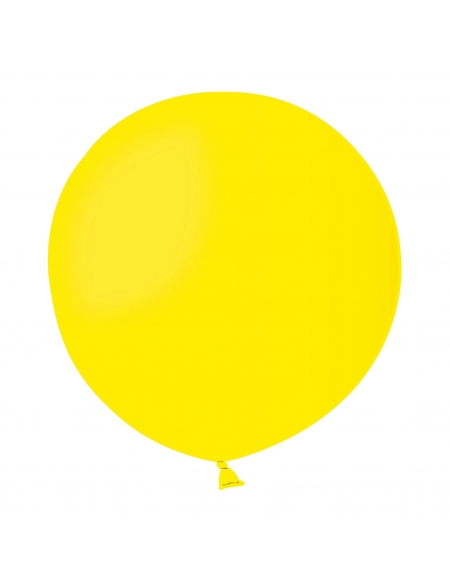 Globos Latex Esfericos 100cm Pastel Amarillo PL02