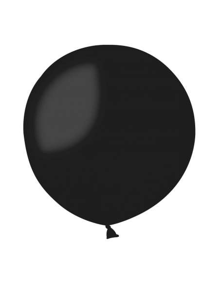 Globos Latex Esfericos 100cm Pastel Negro PL14