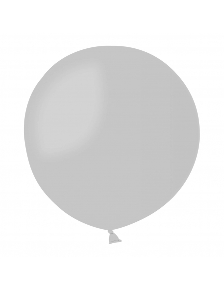 Globos Latex Esfericos 100cm Metalizado Plata ML38