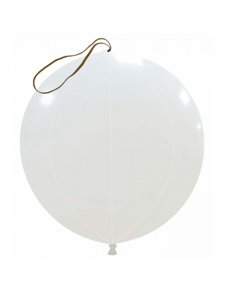 Globos Latex Punch Ball 40cm Pastel Blanco PL01