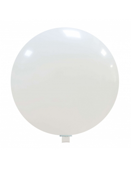 Globos Latex Redondos Gigantes 80cm Pastel Blanco PL01