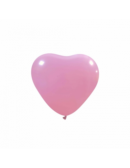 Globos Latex Corazon 13cm Pastel Rosa PL06