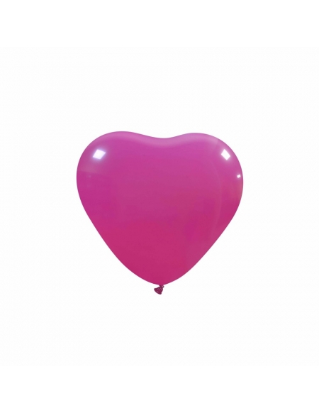 Globos Latex Corazon 13cm Pastel Fucsia PL07