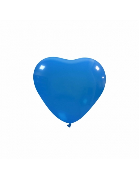 Globos Latex Corazon 13cm Pastel Azul PL10