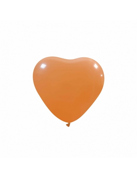 Globos Latex Corazon 13cm Pastel Melocoton
