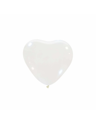 Globos Latex Corazon 13cm Cristal Transparente CL00