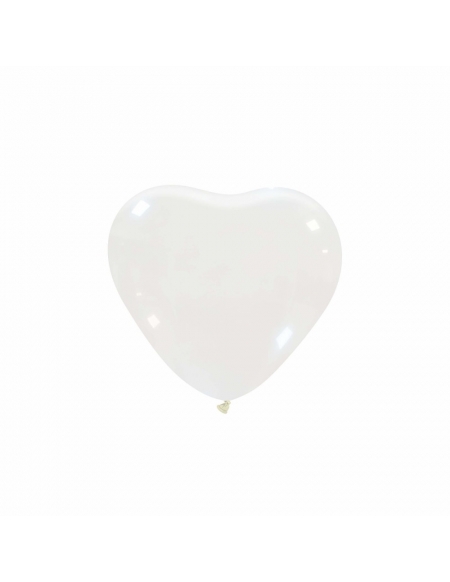 Globos Latex Corazon 13cm Cristal Transparente CL00