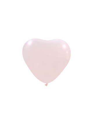 Globos Latex Corazon 13cm Metalizado Rosa Baby