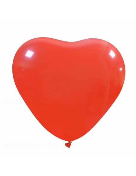 Globos Latex Corazon 30cm Pastel Rojo PL05