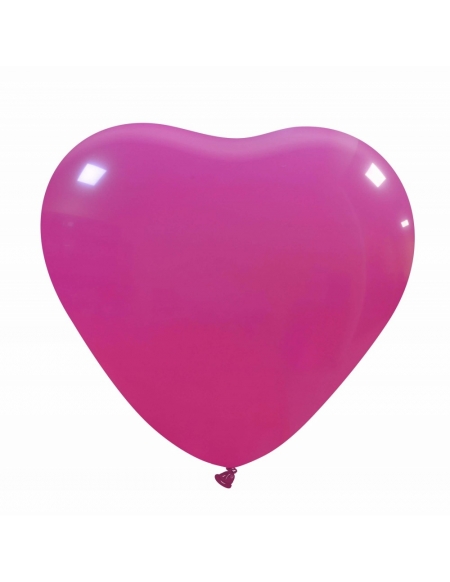 Globos Latex Corazon 30cm Pastel Fucsia PL07