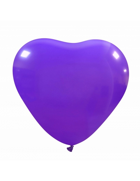 Globos Latex Corazon 30cm Pastel Purpura PL08