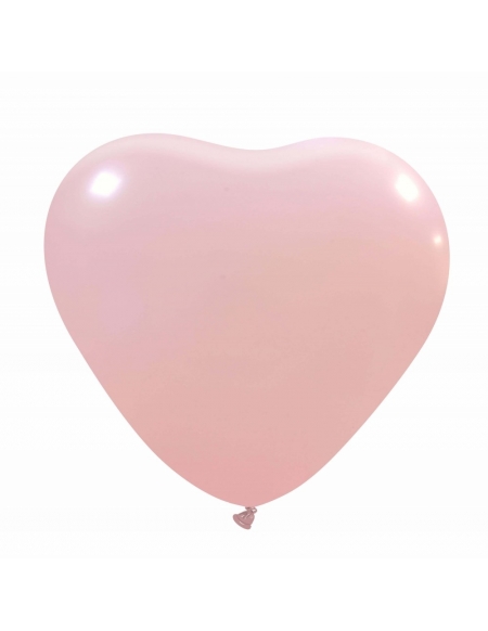 Globos Latex Corazon 30cm Pastel Rosa Baby