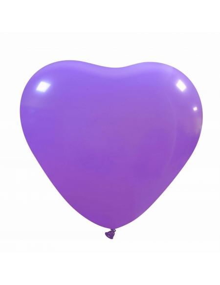 Globos Latex Corazon 40cm Pastel Lavanda PL49