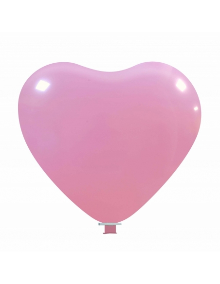 Globos Latex Corazon 65cm Pastel Rosa PL06