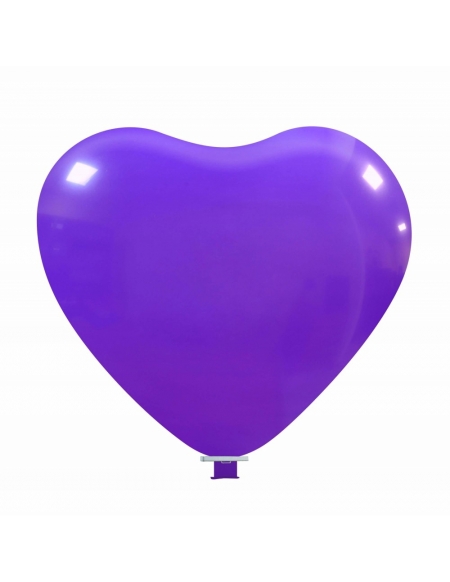 Globos Latex Corazon 65cm Pastel Purpura PL08