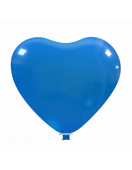 Globos Latex Corazon 65cm Pastel Azul PL10