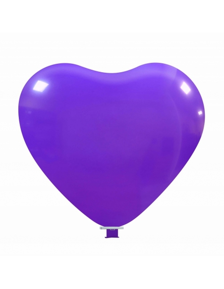 Globos Latex Corazon 100cm Pastel Purpura PL08