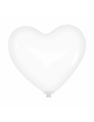 Globos Latex Corazon 100cm Cristal Transparente CL00