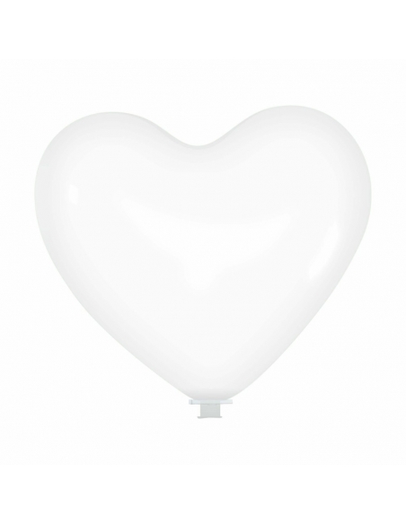 Globos Latex Corazon 100cm Cristal Transparente CL00