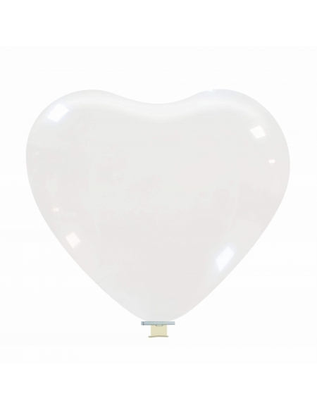 Globos Latex Corazon 140cm Cristal Transparente CL00