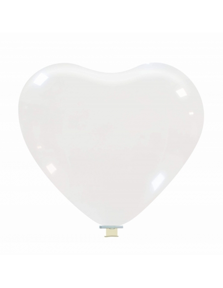 Globos Latex Corazon 140cm Cristal Transparente CL00