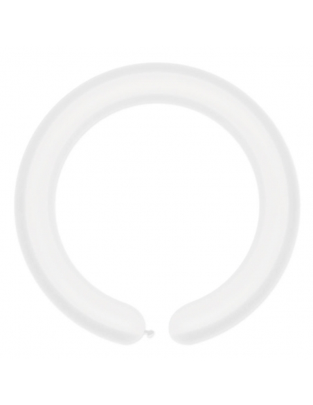 Globos Latex Globoflexia 160 Pastel Blanco PL01