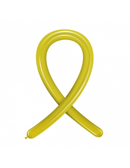 Globos Latex Globoflexia 260 Metalizado Amarillo
