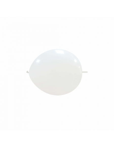 Globos Latex Redondos 2 Nudos 15cm Pastel Blanco PL01