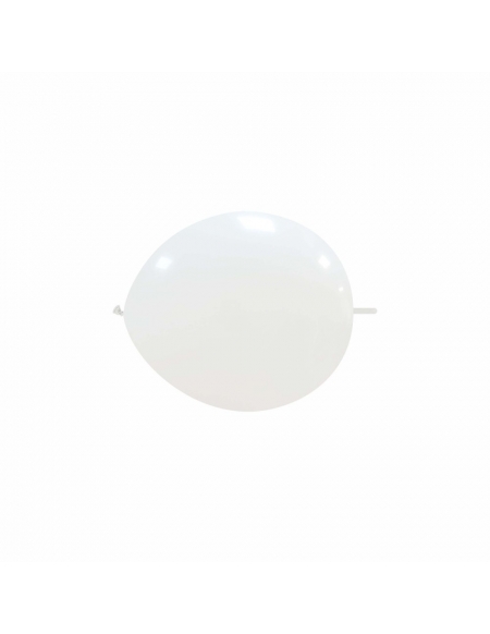 Globos Latex Redondos 2 Nudos 15cm Pastel Blanco PL01