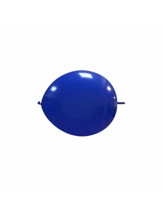 Globos Latex Redondos 2 Nudos 15cm Pastel Azul Oscuro