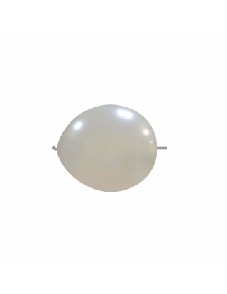 Globos Latex Redondos 2 Nudos 15cm Metalizado Plata ML38
