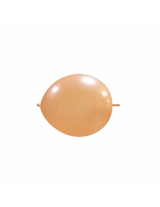 Globos Latex Redondos 2 Nudos 15cm Metalizado Melocoton ML60
