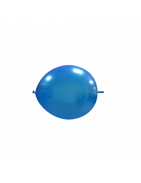 Globos Latex Redondos 2 Nudos 15cm Metalizado Azul Oscuro