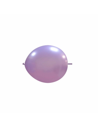 Globos Latex Redondos 2 Nudos 15cm Metalizado Lavanda