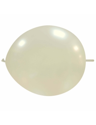 Globos Latex Redondos 2 Nudos 35cm Metalizado Perla ML28