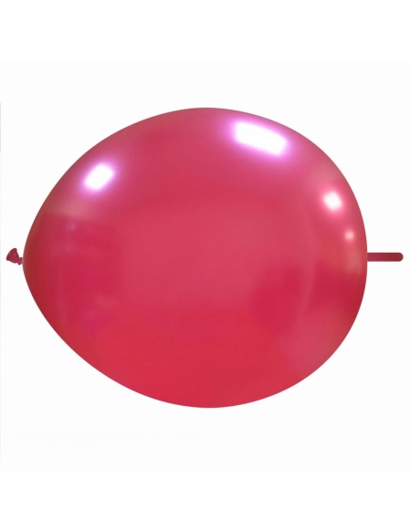 Globos Latex Redondos 2 Nudos 35cm Metalizado Granate ML52