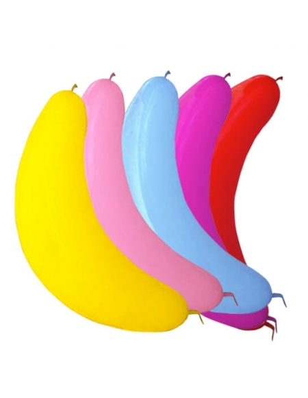 Globos Latex Alargados Arch Doble Nudo 110cm Pastel Surtido PLS