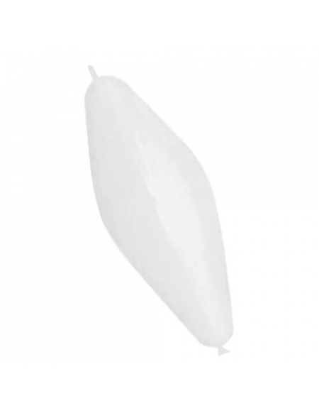 Globos Latex Alargados Link Doble Nudo 30x75cm Pastel Blanco PL01