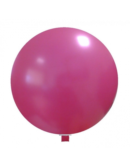 Globos Latex Esfericos 100cm Metalizado Fucsia