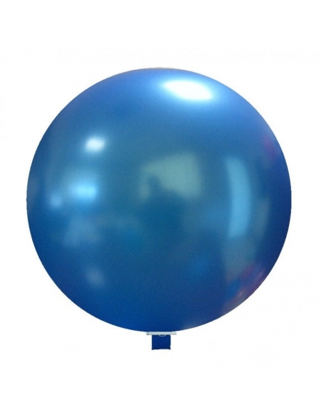 Globos Latex Esfericos 100cm Metalizado Azul Oscuro