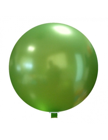 Globos Latex Esfericos 100cm Metalizado Verde Claro
