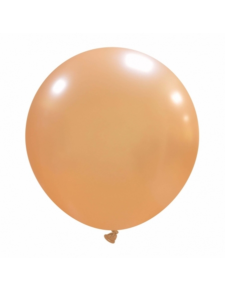 Globos Latex Esfericos 40cm Metalizado Melocoton