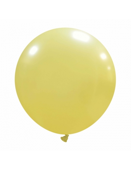 Globos Latex Esfericos 40cm Metalizado Mostaza