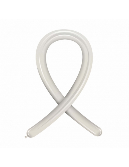 Globos Latex Globoflexia 260 Metalizado Blanco