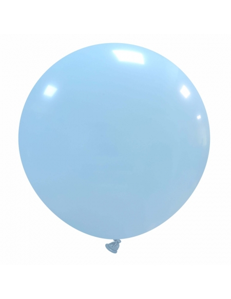 Globos Latex Esfericos 75cm Pastel Azul Baby