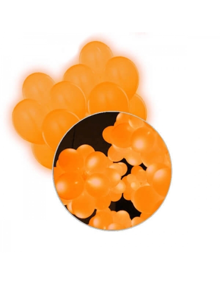 Globos LED Naranja 30cm Luz Intermitente