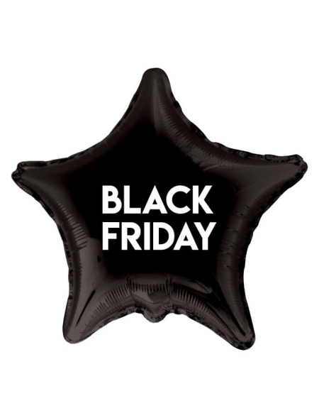 Globos Black Friday Foil Estrella 45cm