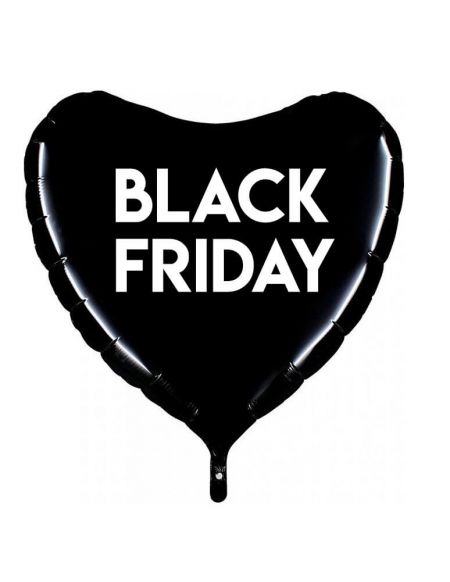 Globos Black Friday Foil Corazon 91cm