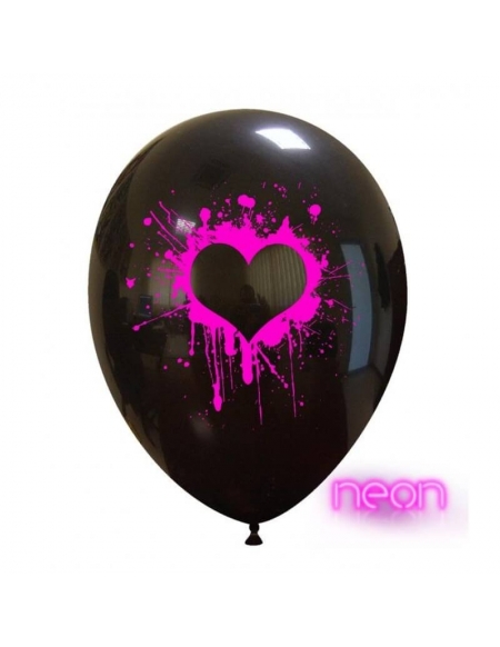 Globo Amor Pintado Redondo 30cm Negro